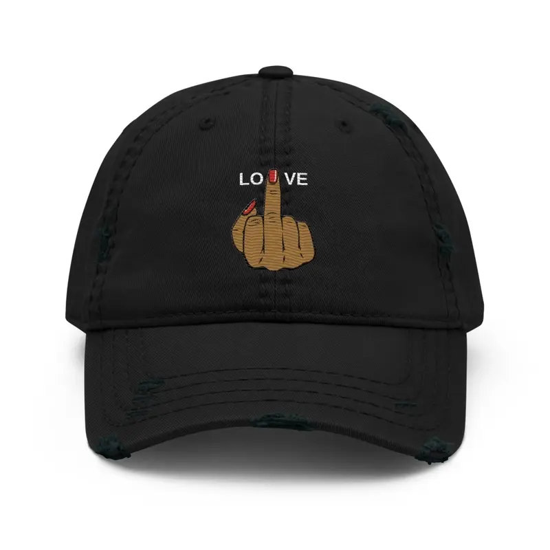 F***  Love Distressed  Hat